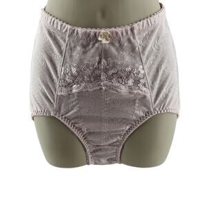 Vintage Tres Joli Panties Womens Large High Waist Brief Ballerina Pink